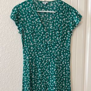 Rails Button Down Mini Floral Dress